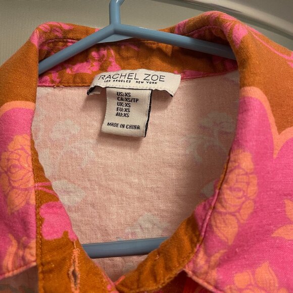 Funky multi-coloured designer button down shirt - Picture 2 of 4